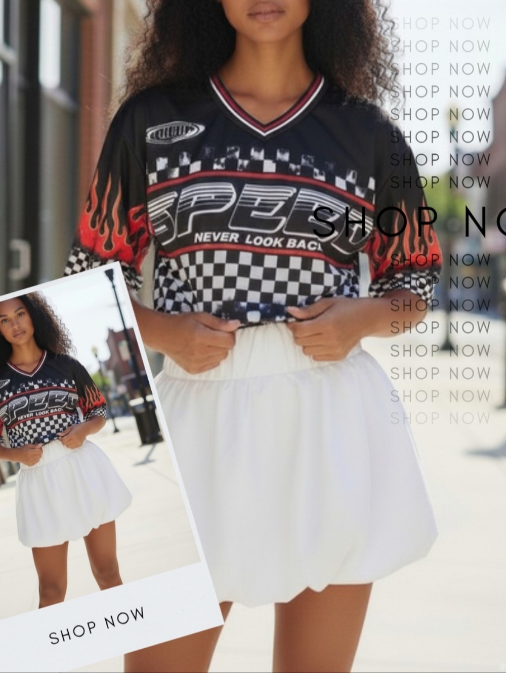MISSES - The Checkered Top ( Skirt Sold Seperately )